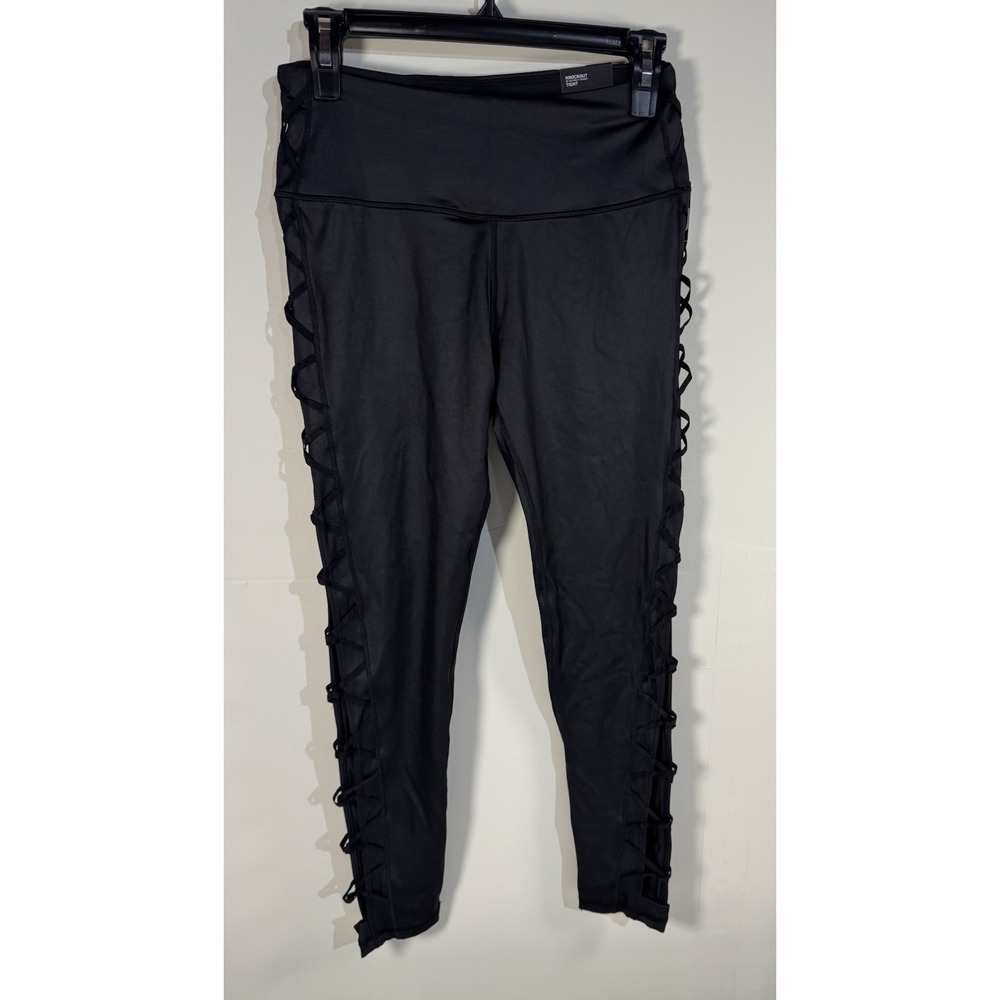 Victoria Sport Knockout Tight Leggings Womens Black NWT Sporty Athleisure Gym M